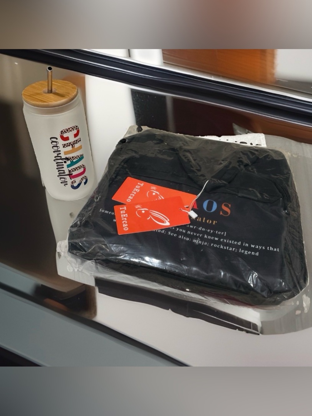 Chaos Coordinator by TuErCao Large Lunch Bag & Frosted Glass Tumbler